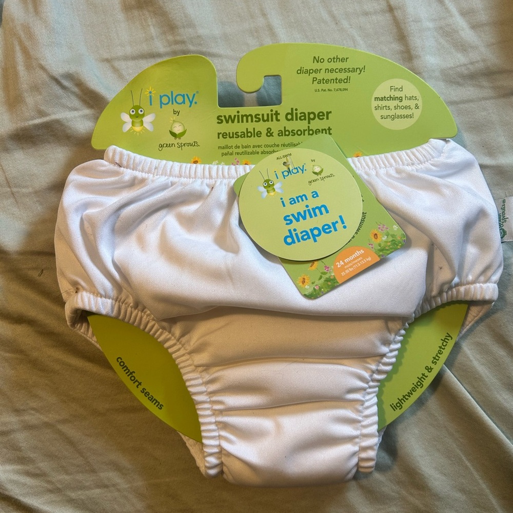 Green Sprouts White Swim Diaper